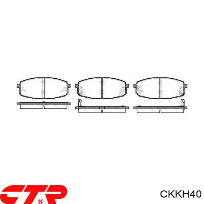 Передние тормозные колодки CKKH40 CTR