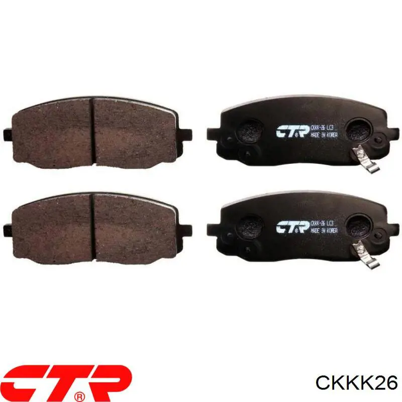 CKKK26 CTR колодки тормозные передние дисковые