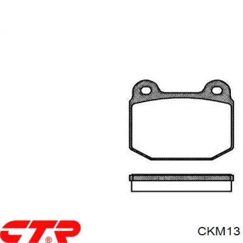 Задние тормозные колодки CKM13 CTR