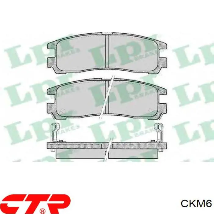 CKM6 CTR Колодки передние