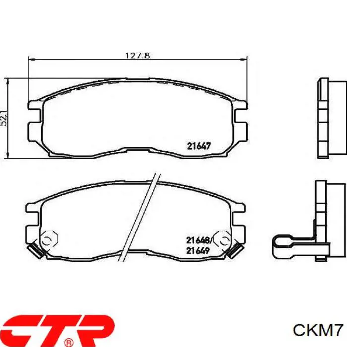 Колодки CTR CKM7 цена, от 18.47 USD