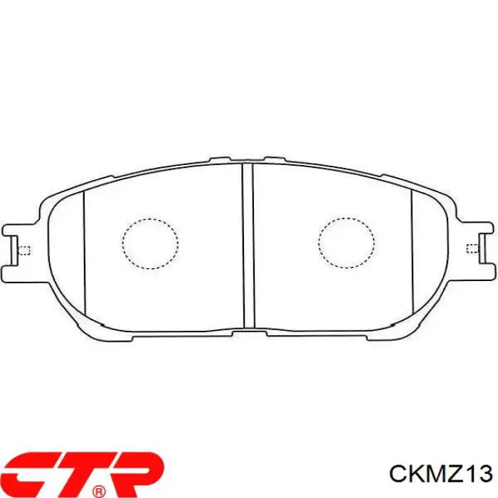 CKMZ13 CTR Колодки тормозные дисковые комплект