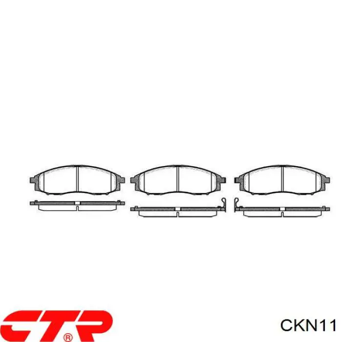 Передние тормозные колодки CKN11 CTR