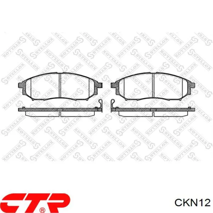 Передние тормозные колодки CKN12 CTR