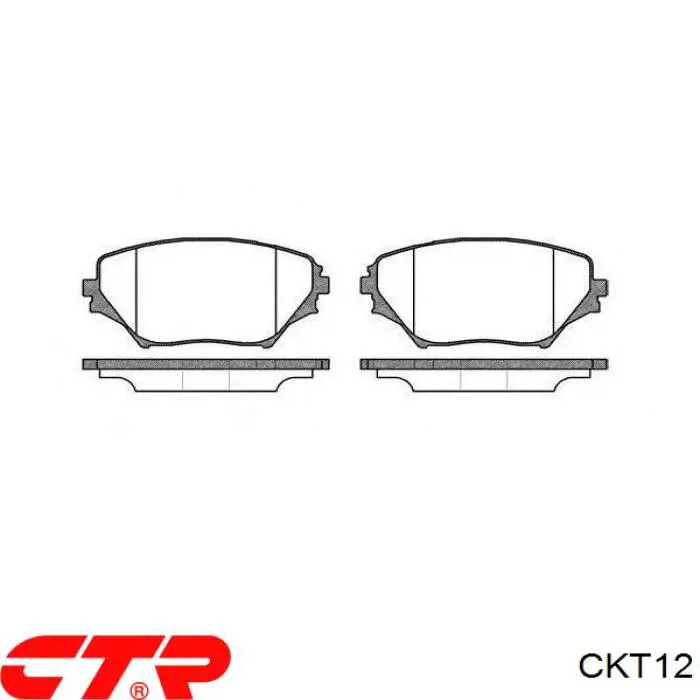 Передние тормозные колодки CKT12 CTR