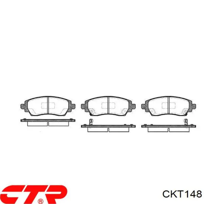 Передние тормозные колодки CKT148 CTR