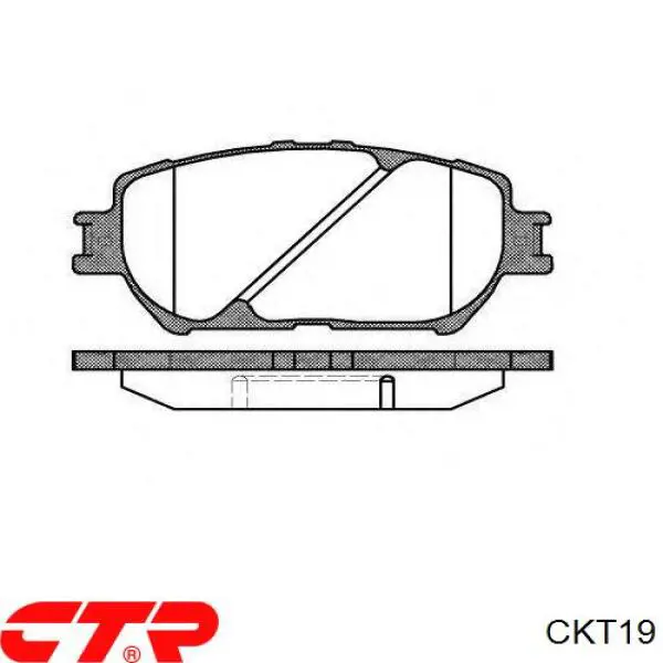 Передние тормозные колодки CKT19 CTR