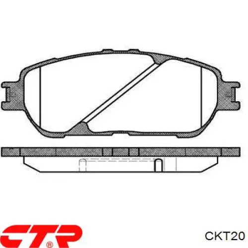 Купить CKT20 CTR Колодки тормозные