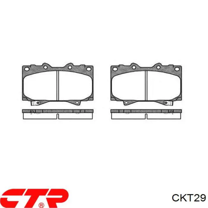 Передние тормозные колодки CKT29 CTR