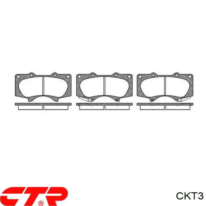 CKT3 CTR передние тормозные колодки