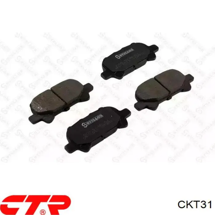 CKT31 CTR Колодки тормозные дисковые комплект