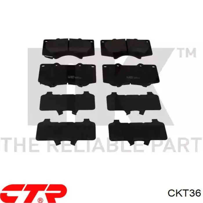 CKT36 CTR Колодки передние