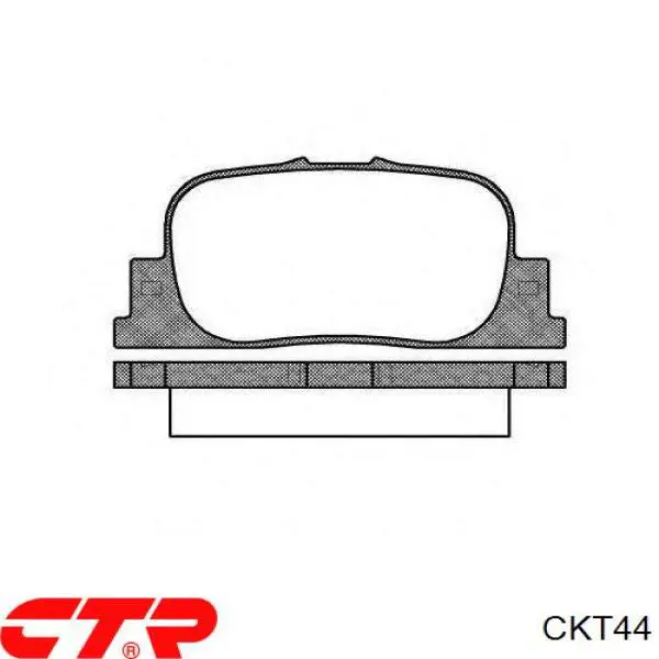 Задние тормозные колодки CKT44 CTR