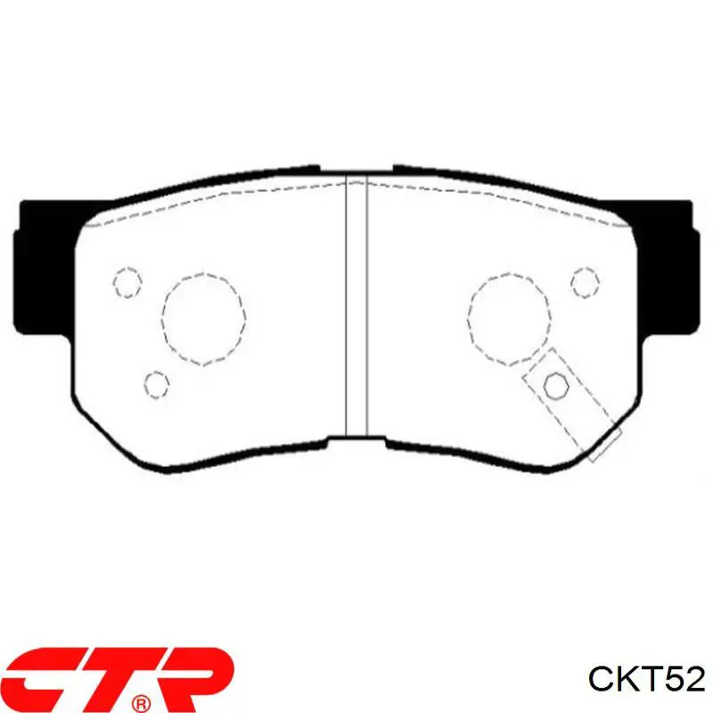 Задние тормозные колодки CKT52 CTR