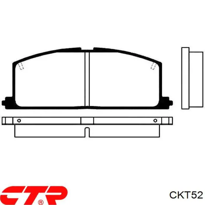 CKT52 CTR Колодки тормозные дисковые комплект