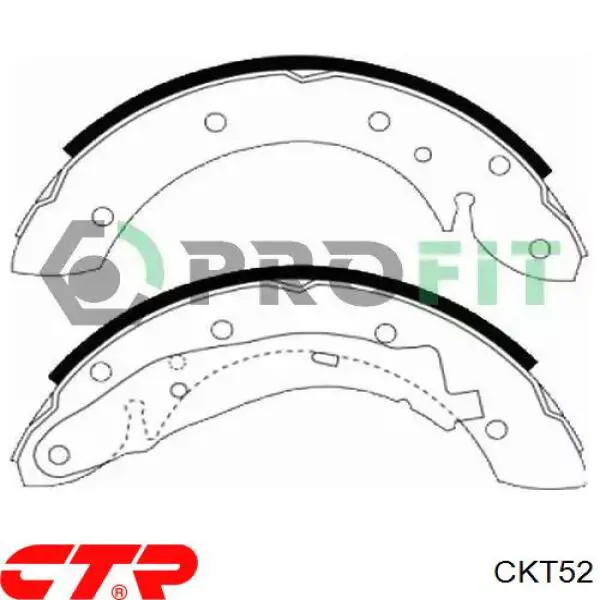 Купить CKT52 CTR Колодки тормозные задние, дисковые