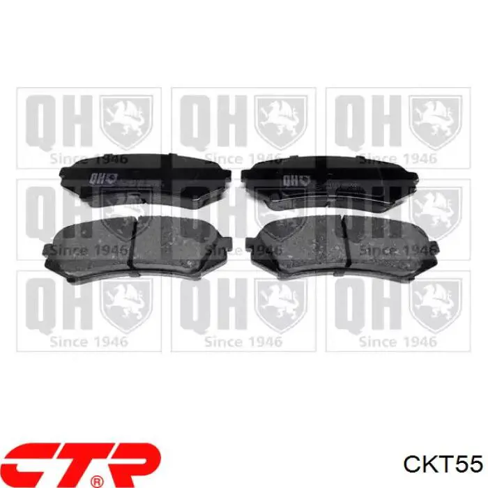 CKT55 CTR Колодки тормозные дисковые комплект
