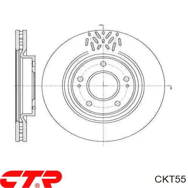 Задние тормозные колодки CKT55 CTR