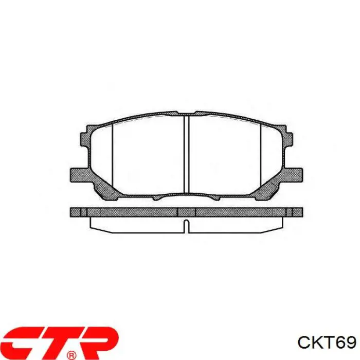 CKT69 CTR Колодки передние