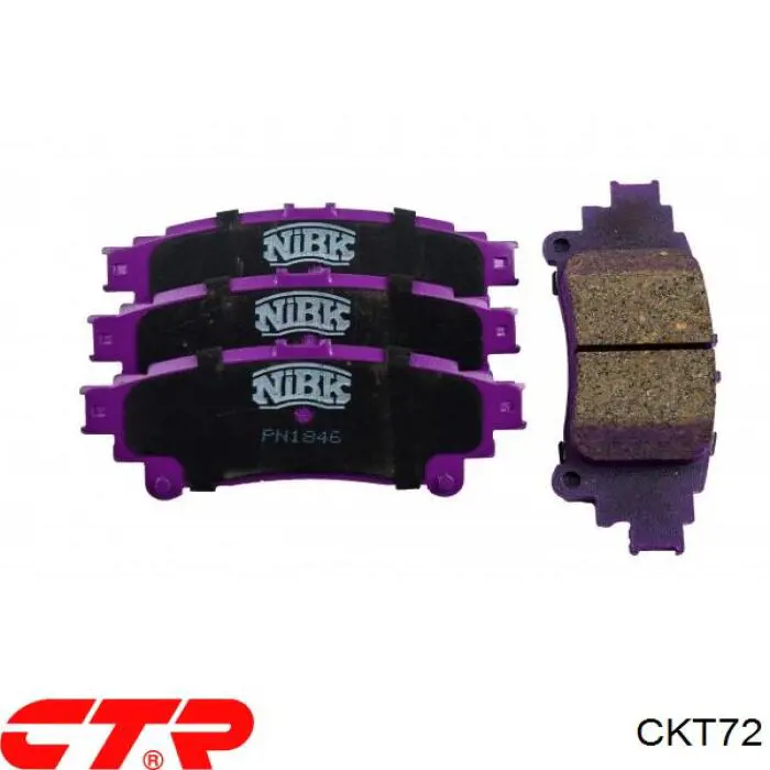 Купить CKT72 CTR Колодки тормозные задние, дисковые
