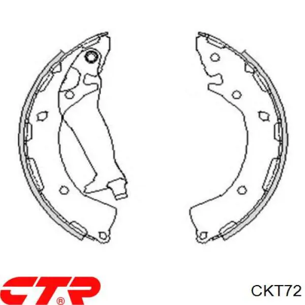 Задние тормозные колодки CKT72 CTR