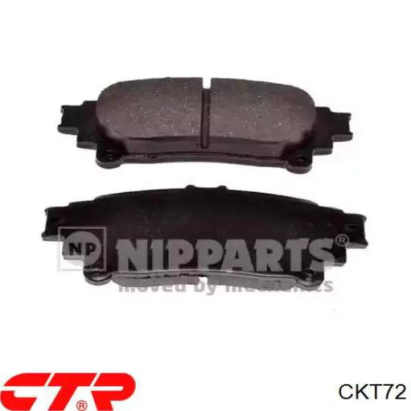 CKT72 CTR Колодки тормозные дисковые комплект