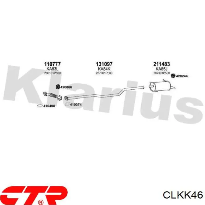 Стойка переднего стабилизатора CLKK46 CTR