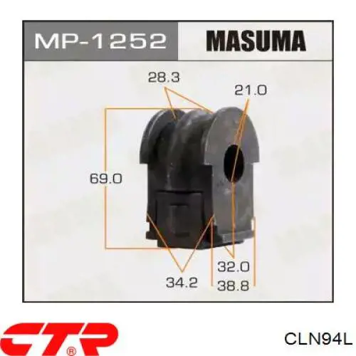 Задняя левая тяга стабилизатора CTR CLN94L цена, от 13.24 USD