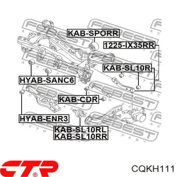 Brazo De Suspension Trasera CQKH111 CTR