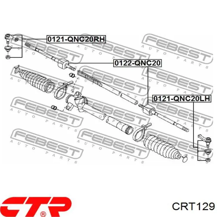 Рулевая тяга CRT129 CTR