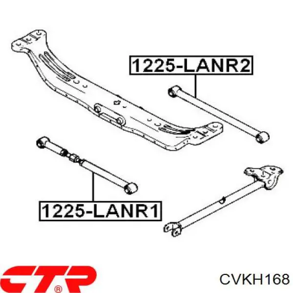Сайлентблок заднего кулака CTR CVKH168 цена, от 3.80 USD