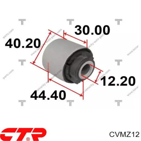 Сайлентблок заднего верхнего рычага CVMZ12 CTR