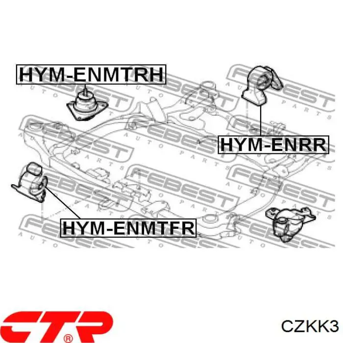 CZKK3 CTR Правая подушка двигателя