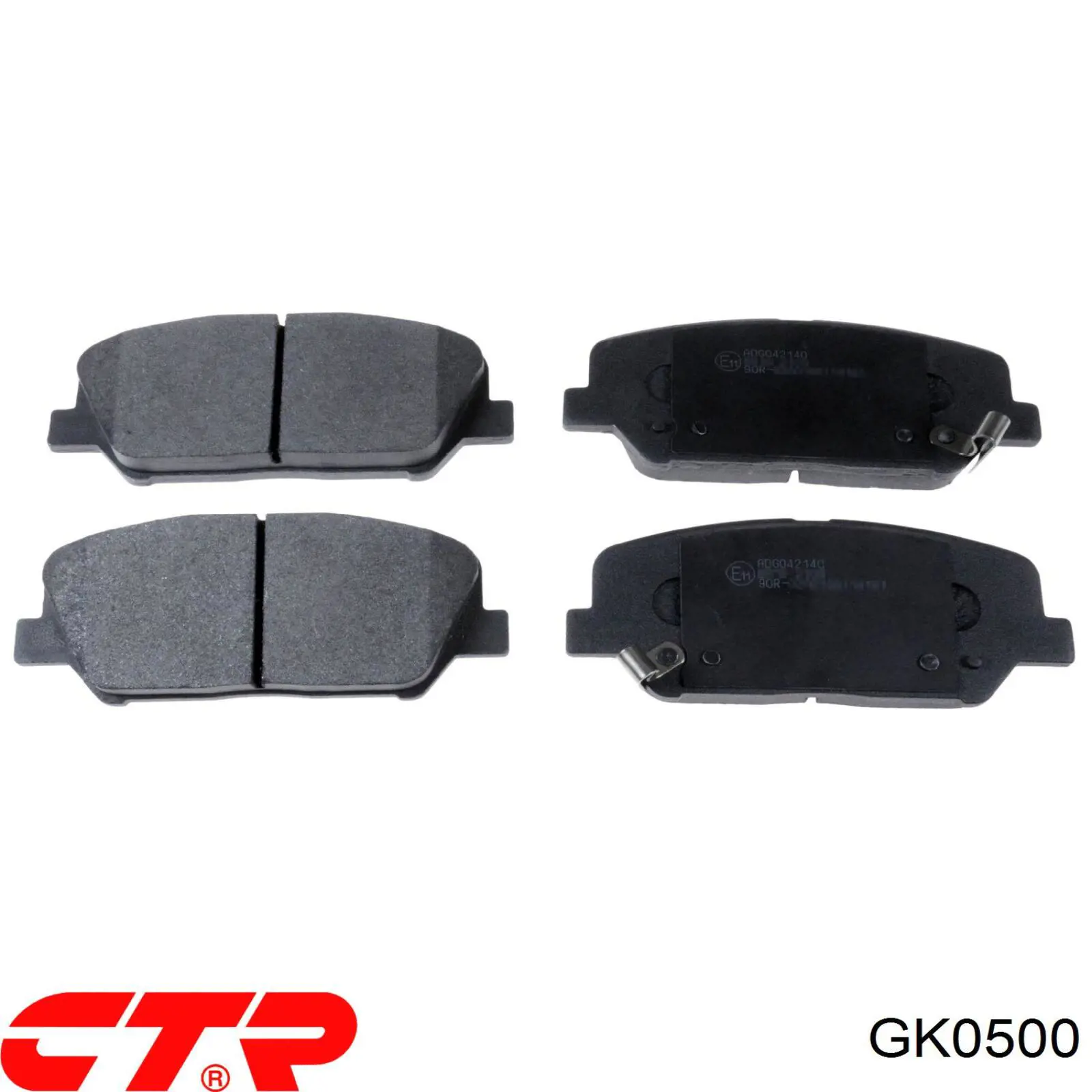 GK0500 CTR колодки тормозные передние дисковые