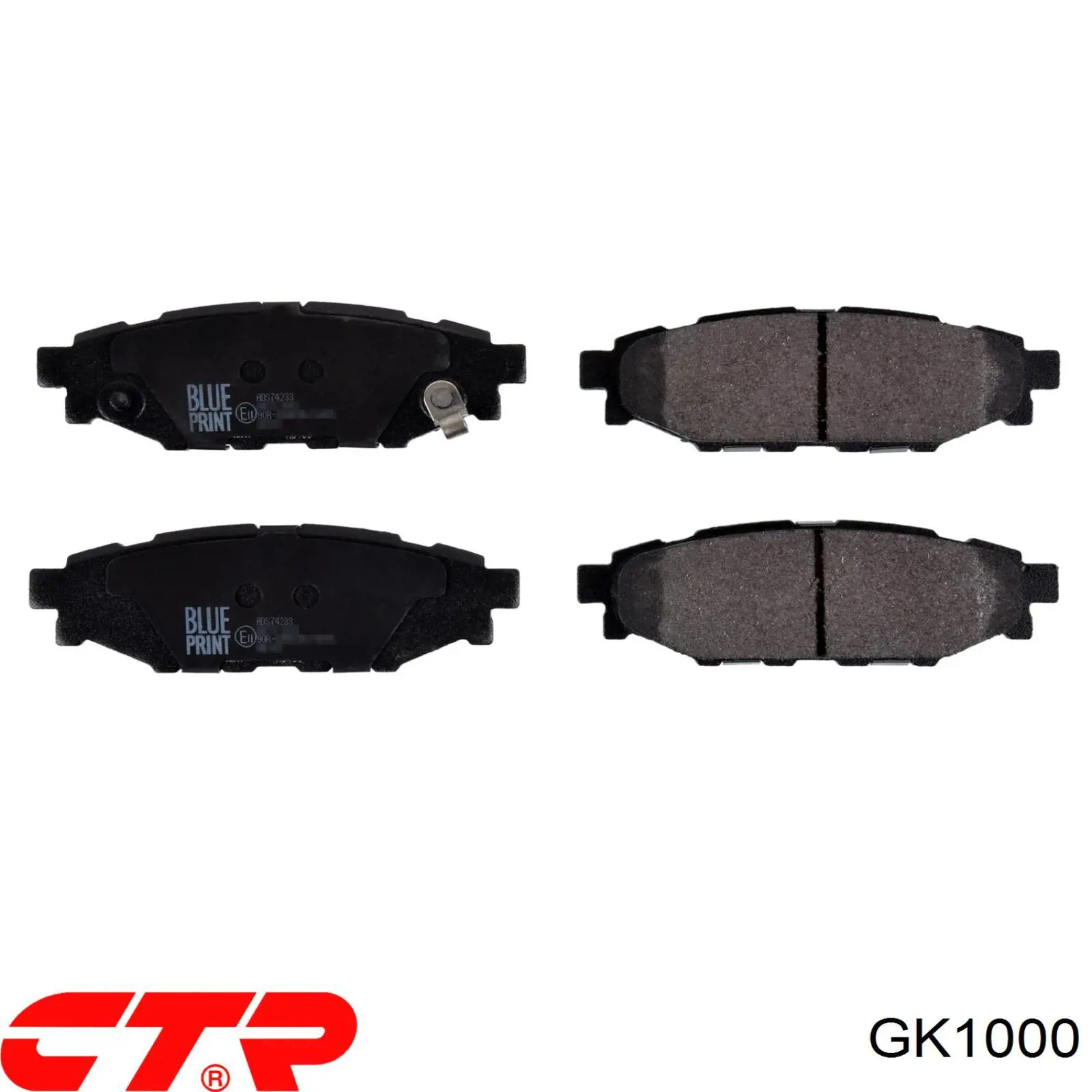 Задние тормозные колодки GK1000 CTR