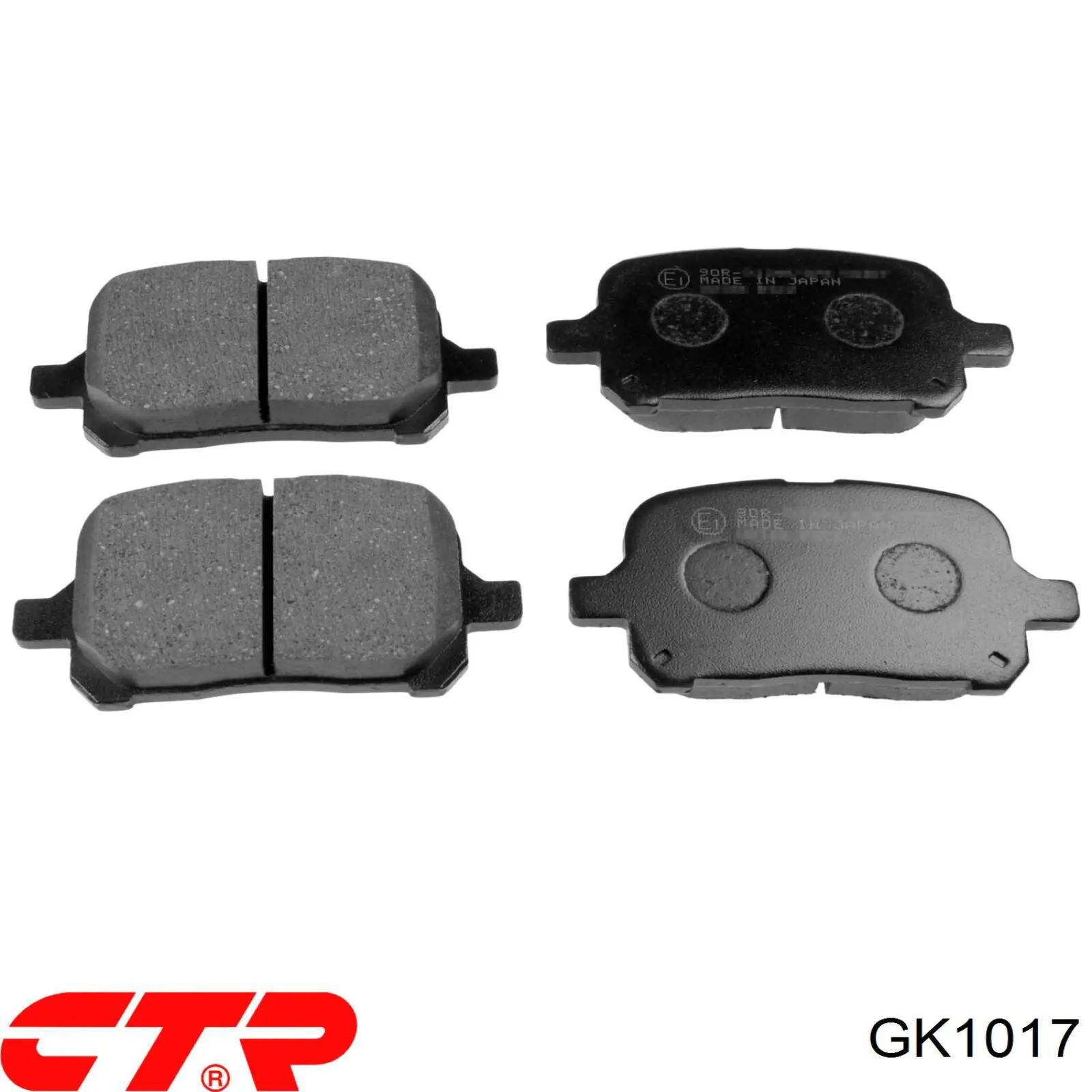 Передние тормозные колодки GK1017 CTR