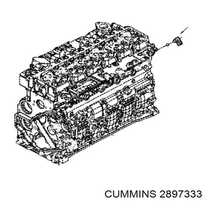 Датчик указателя температуры охлаждающей жидкости Cummins 2897333 цена, от 33.86 USD