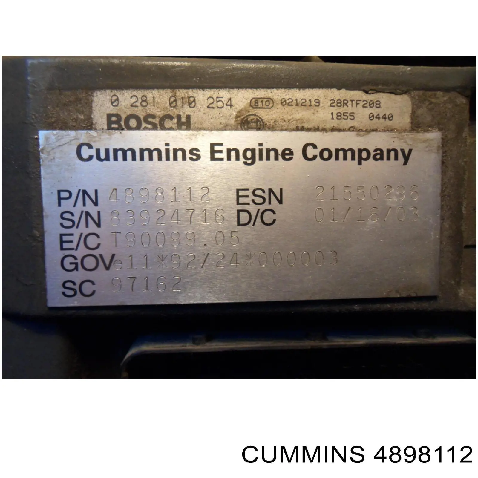 4898112 Cummins Мозги двигателя