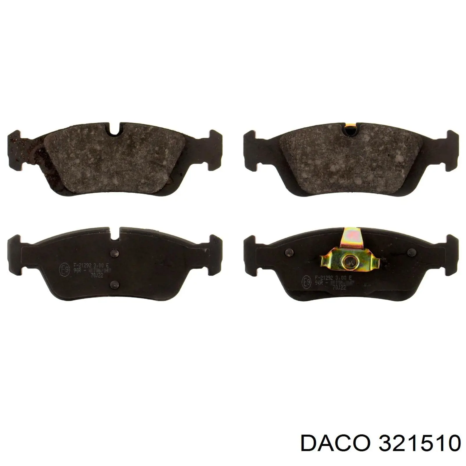 321510 Daco колодки тормозные передние дисковые