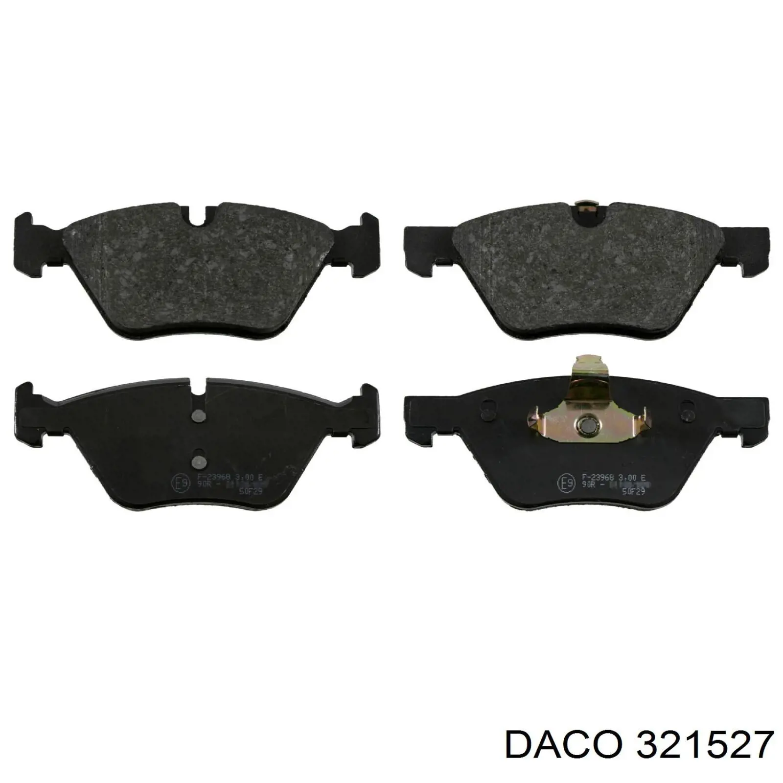 321527 Daco колодки тормозные передние дисковые