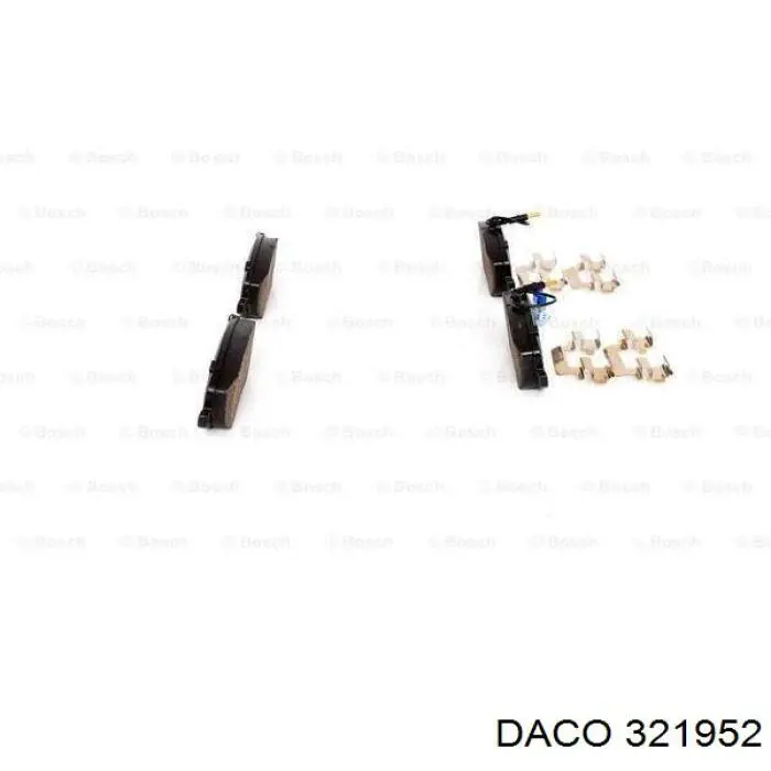 Передние тормозные колодки 321952 Daco