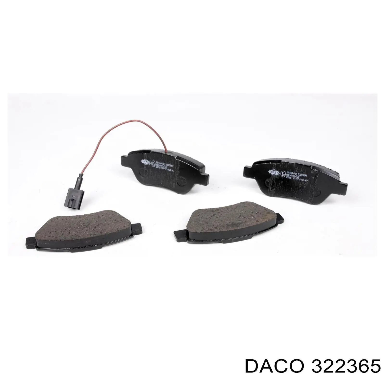 Купить 322365 Daco Колодки тормозные