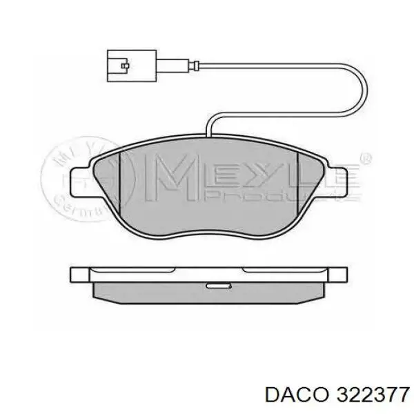 Купить 322377 Daco Колодки тормозные