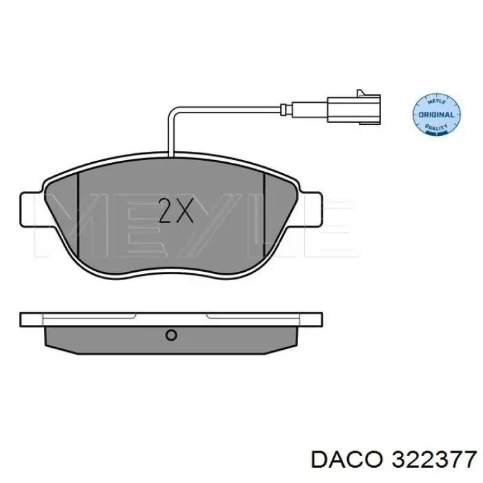 Колодки Daco 322377 цена, от 16.13 USD