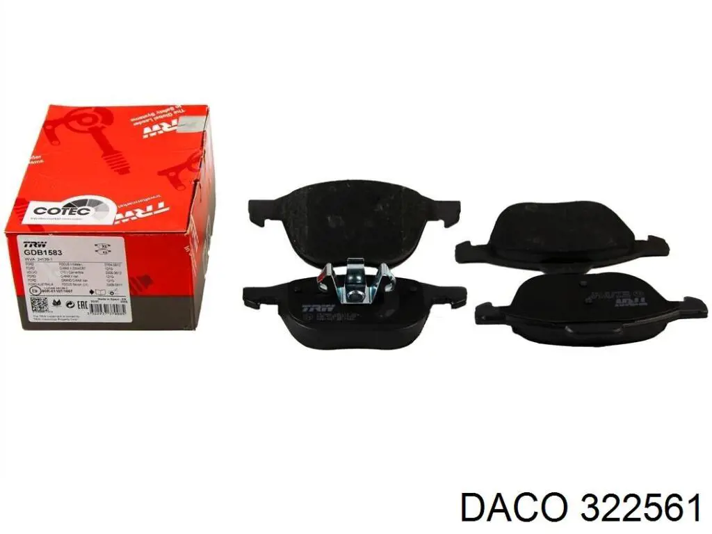 Колодки Daco 322561 цена, от 21.36 USD