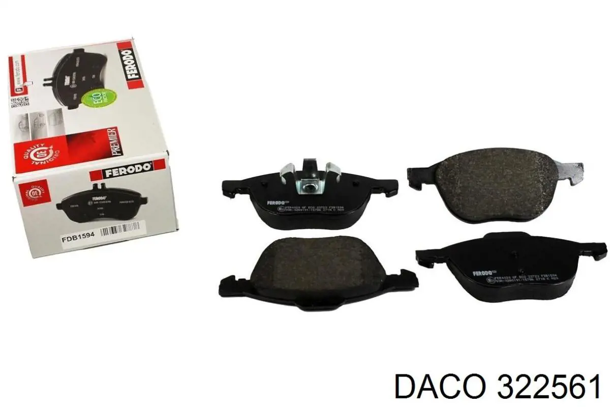 Купить 322561 Daco Колодки тормозные