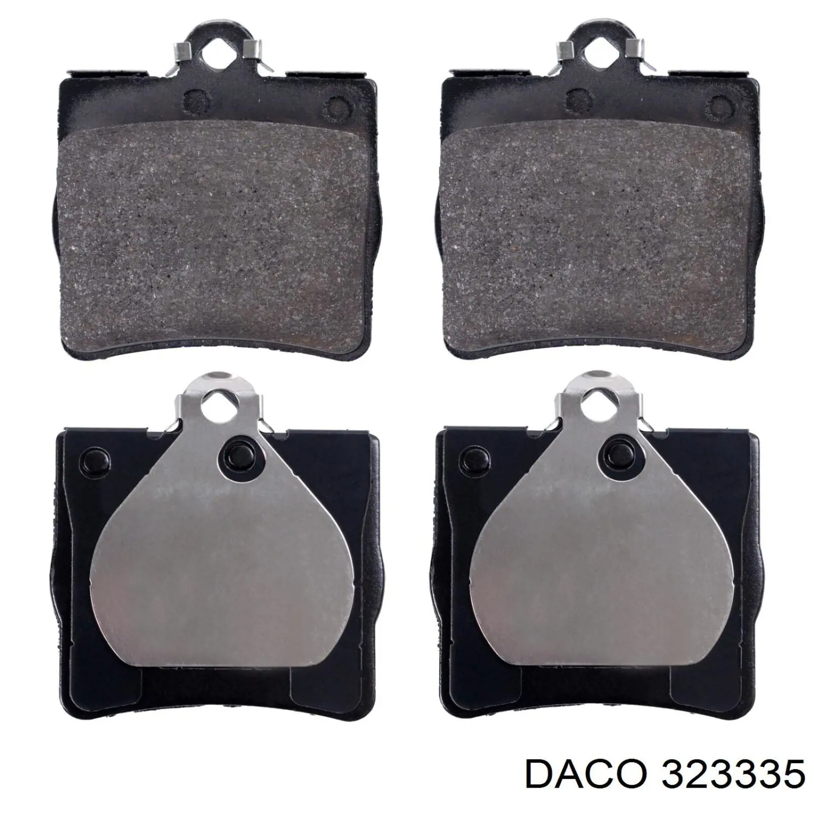 323335 Daco Колодки тормозные дисковые комплект