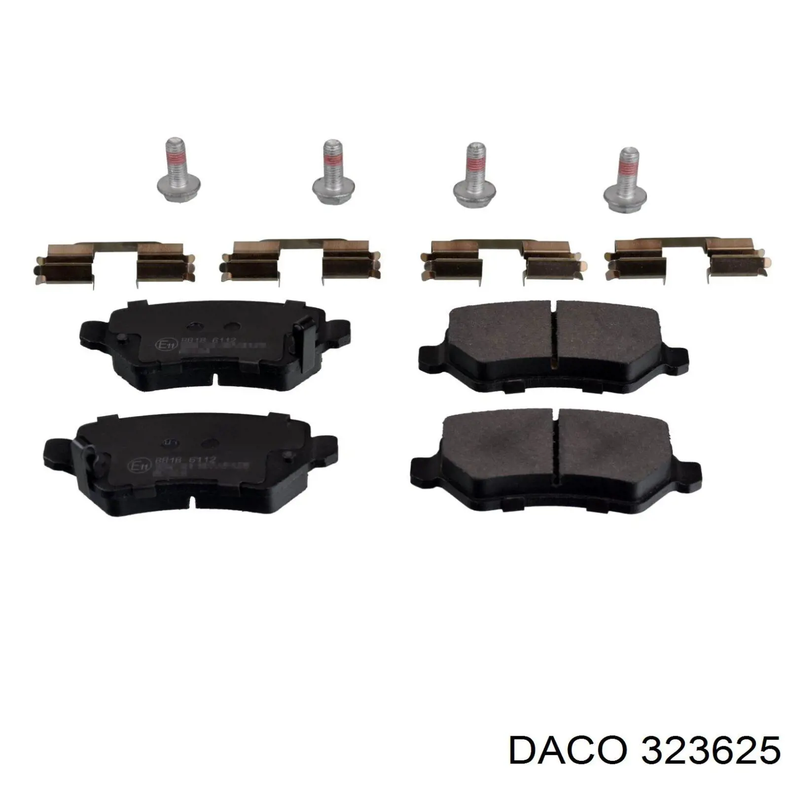 Колодки дисковые  Daco 323625 цена, от 12.94 USD