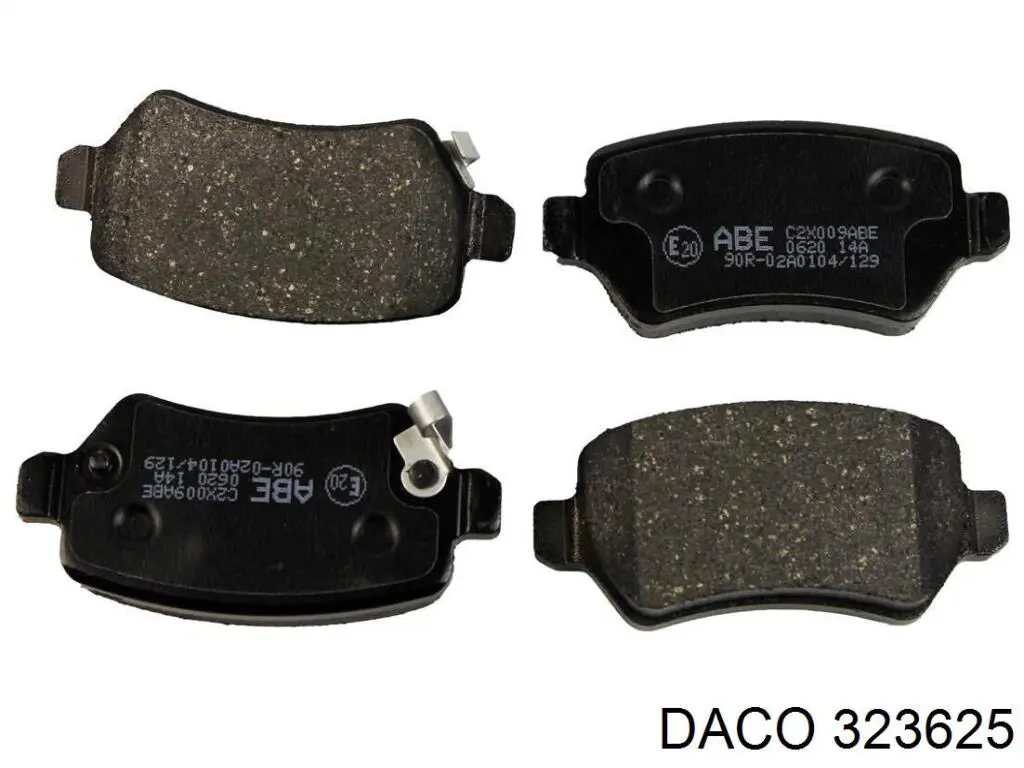 Купить 323625 Daco Колодки тормозные задние, дисковые