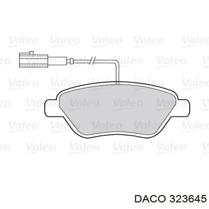 Купить 323645 Daco Колодки тормозные